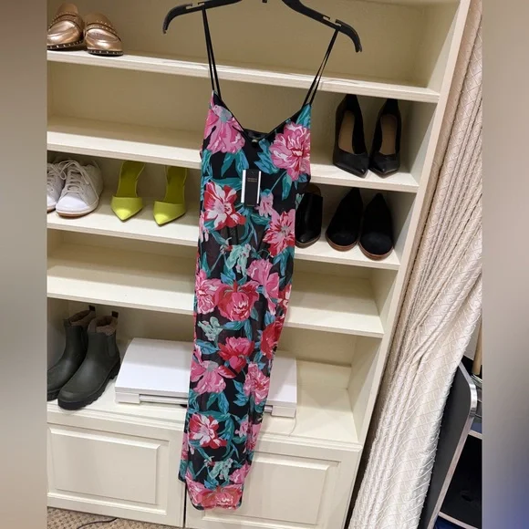 Revolve AFRM Floral Mesh Midi Dress - Picture 6 of 7